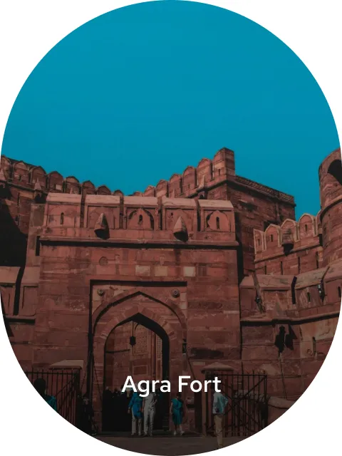Delhi to agra fort